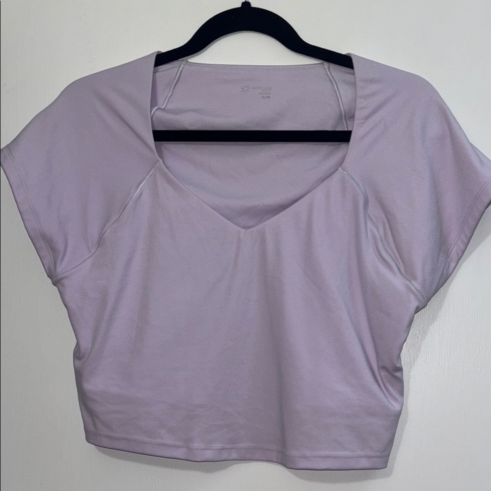Lavender V-Neck Women's Top